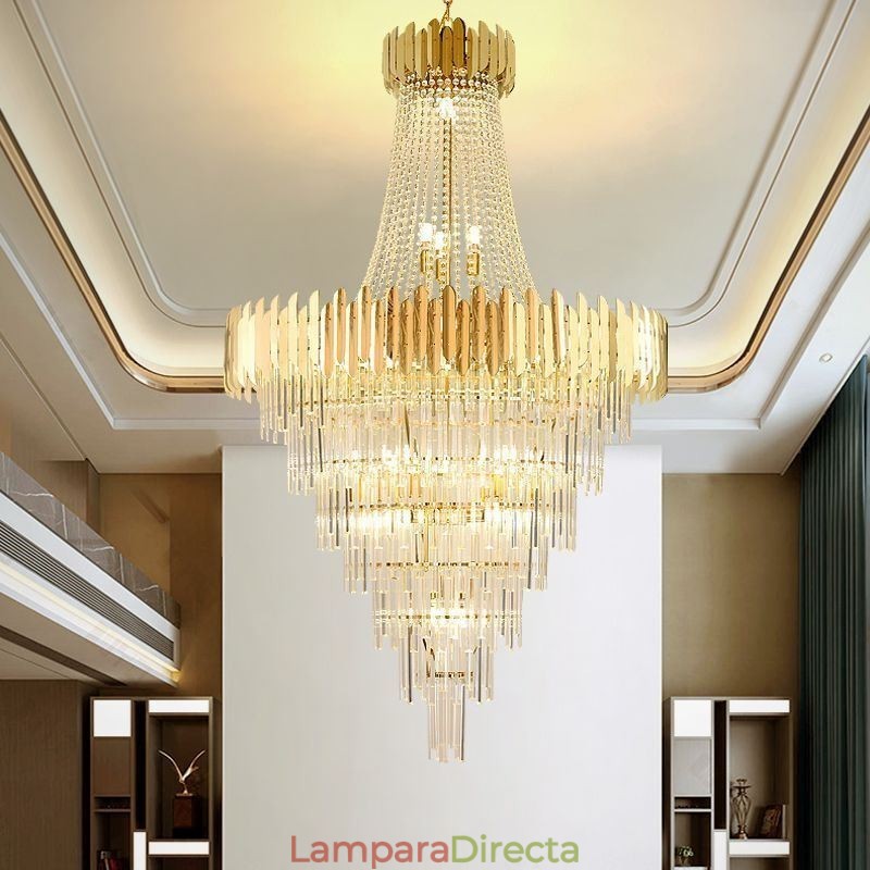 Preciosa lámpara colgante de cristal para techo