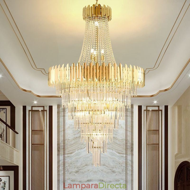 Preciosa lámpara colgante de cristal para techo