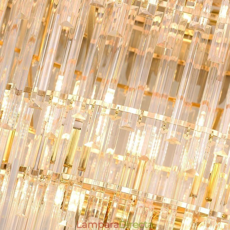 Preciosa lámpara colgante de cristal para techo