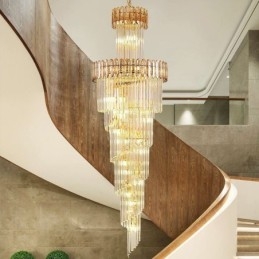 Lámpara colgante de cristal de lujo moderna Lámpara colgante
