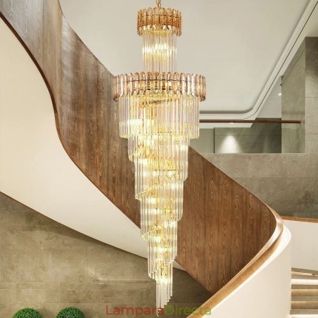 Lámpara colgante de cristal de lujo moderna Lámpara colgante Lámpara colgante de cristal de lujo moderna Lámpara colgante