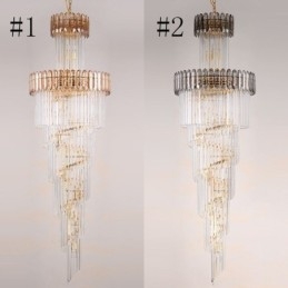 Lámpara colgante de cristal de lujo moderna Lámpara colgante