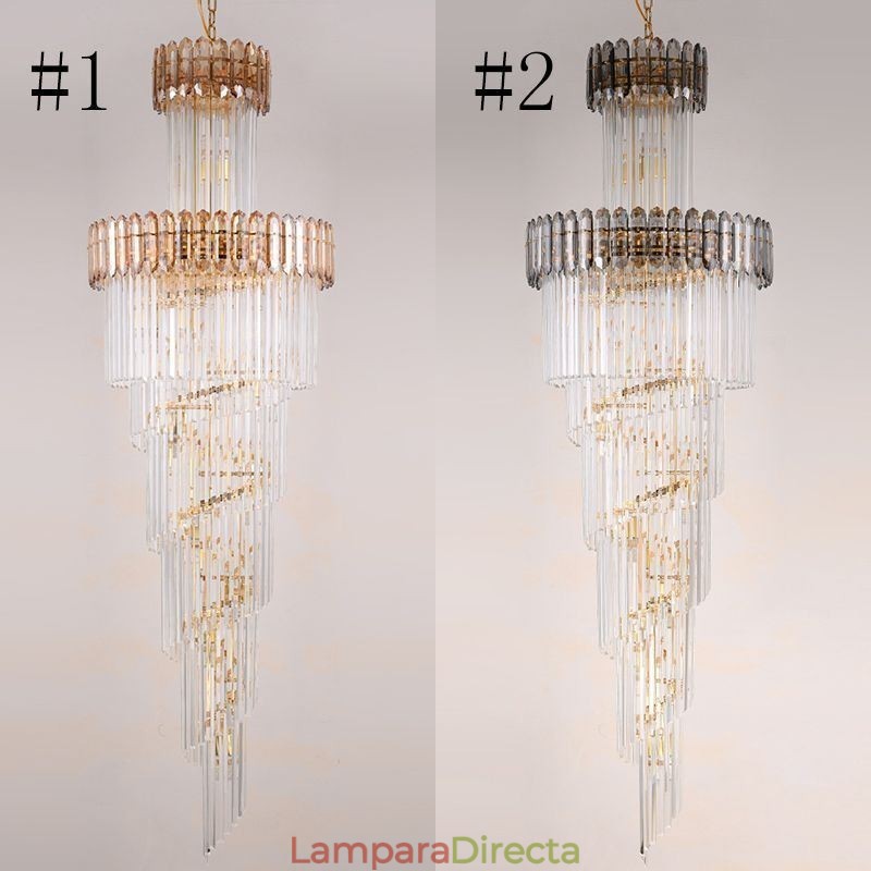 Lámpara colgante de cristal de lujo moderna Lámpara colgante