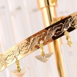 Lámpara colgante de cristal de lujo moderna Lámpara colgante