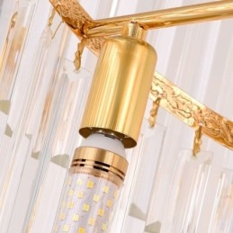 Lámpara colgante de cristal de lujo moderna Lámpara colgante