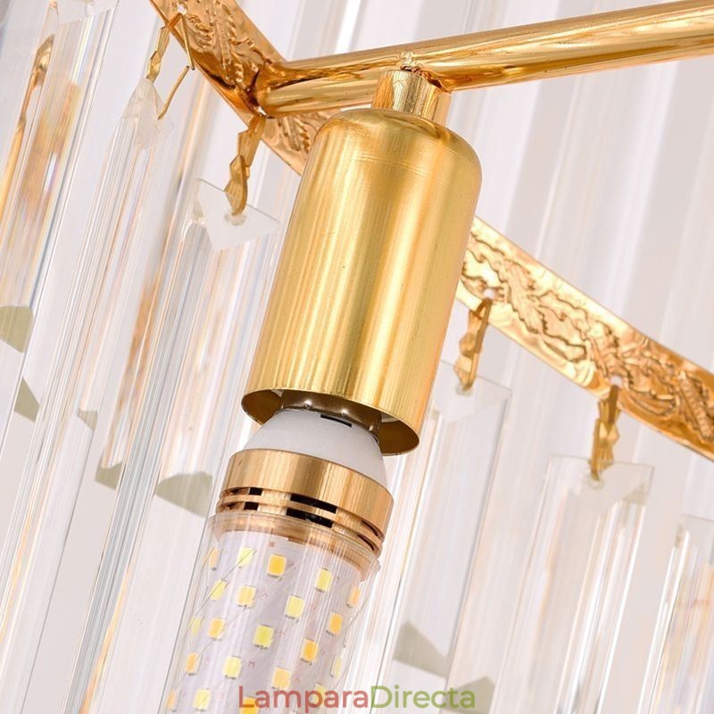 Lámpara colgante de cristal de lujo moderna Lámpara colgante