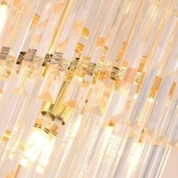 Lámpara colgante de techo de cristal K9 moderna