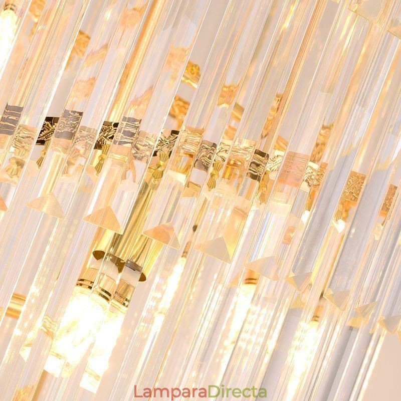 Lámpara colgante de techo de cristal K9 moderna