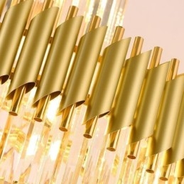 Lámpara colgante de techo de cristal K9 moderna