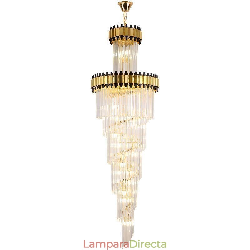 Lámpara colgante de cristal moderna y espectacular lámpara de techo K9
