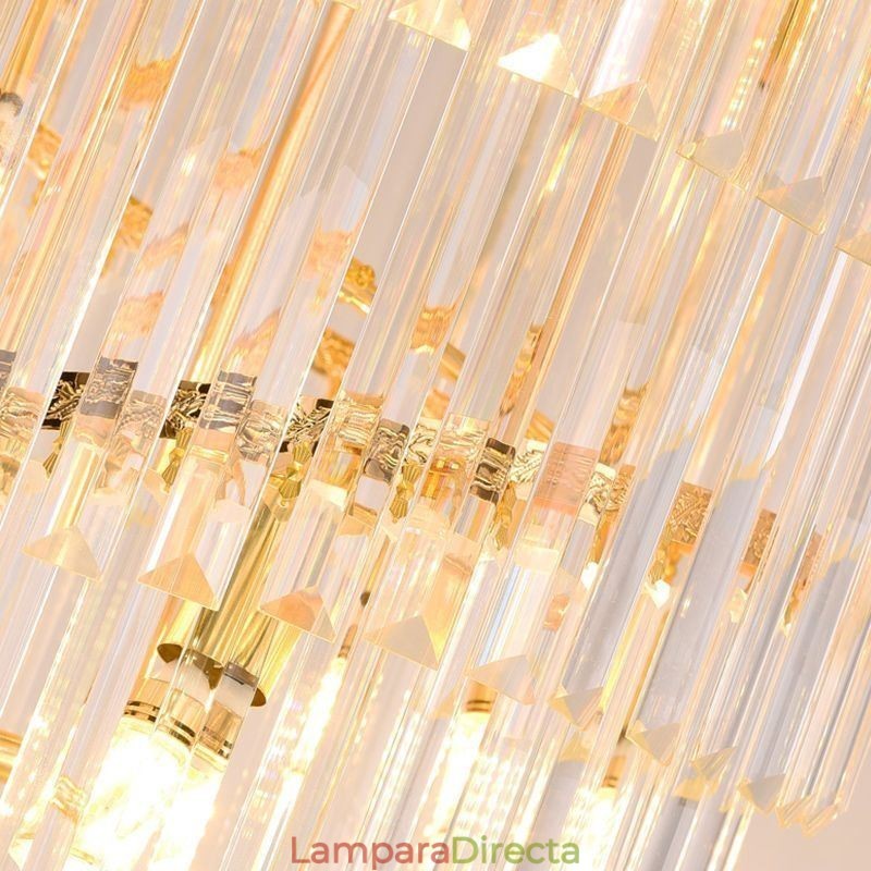 Lámpara colgante de cristal moderna y espectacular lámpara de techo K9