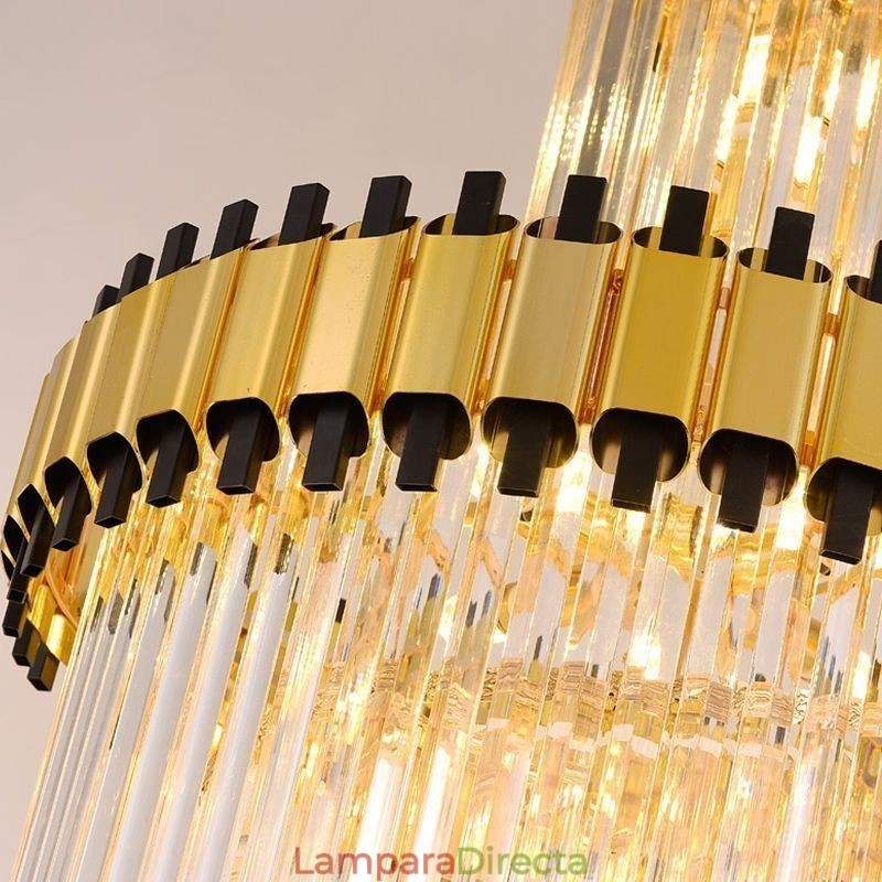 Lámpara colgante de cristal moderna y espectacular lámpara de techo K9