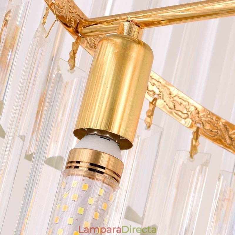 Lámpara colgante de cristal moderna y espectacular lámpara de techo K9