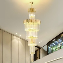 Lámpara colgante de techo de cristal moderna para comedor y vestíbulo