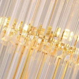 Lámpara colgante de techo de cristal moderna para comedor y vestíbulo