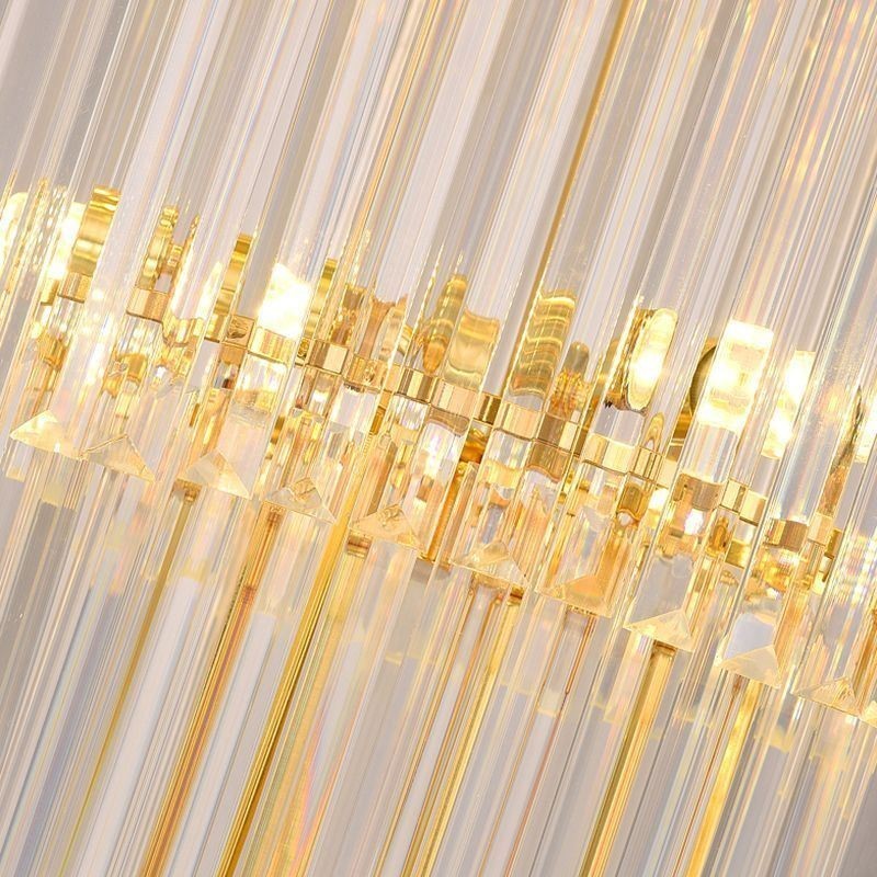Lámpara colgante de techo de cristal moderna para comedor y vestíbulo