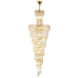 Lámpara colgante de techo de cristal moderna