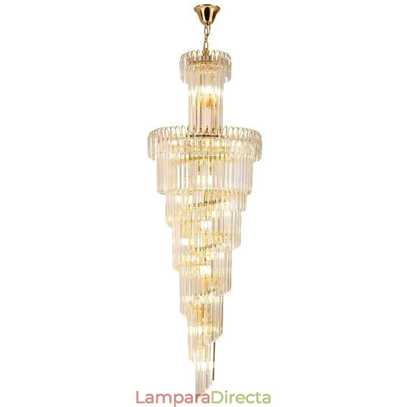 Lámpara colgante de techo de cristal moderna