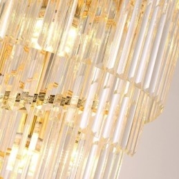 Lámpara colgante de techo de cristal moderna