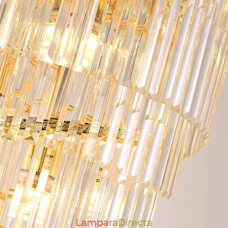 Lámpara colgante de techo de cristal moderna