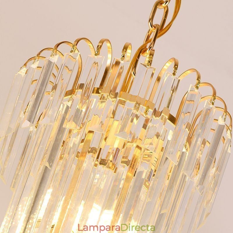 Lámpara colgante de techo de cristal moderna