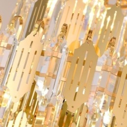 Lámpara colgante de cristal moderna, lámpara de techo contemporánea