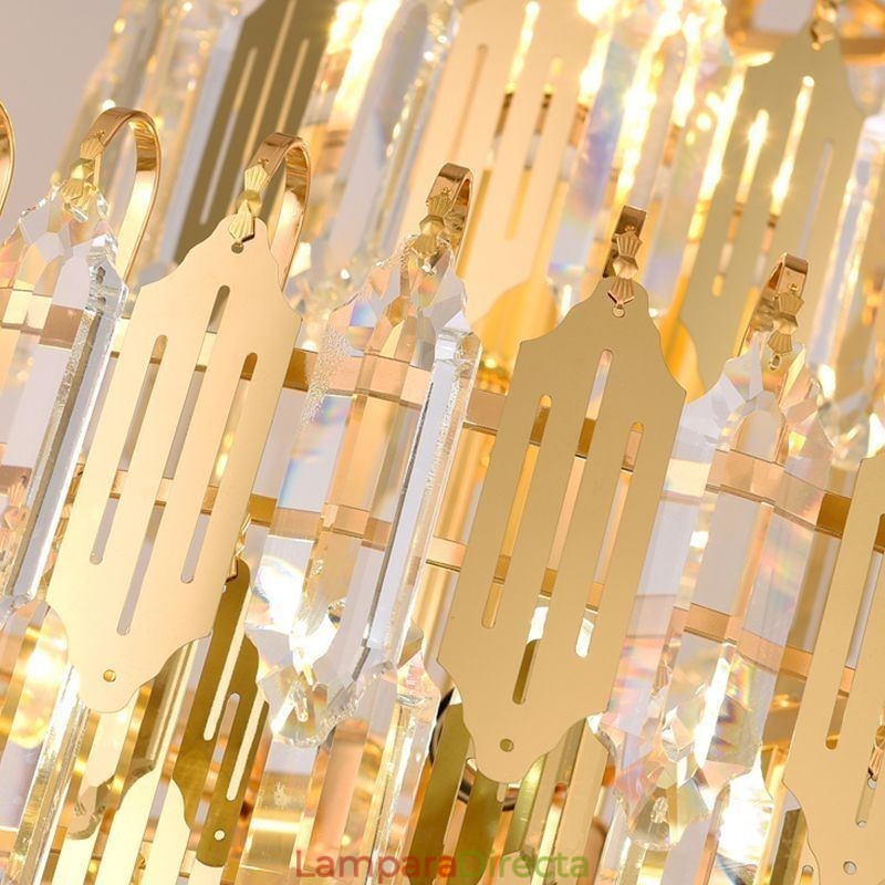 Lámpara colgante de cristal moderna, lámpara de techo contemporánea