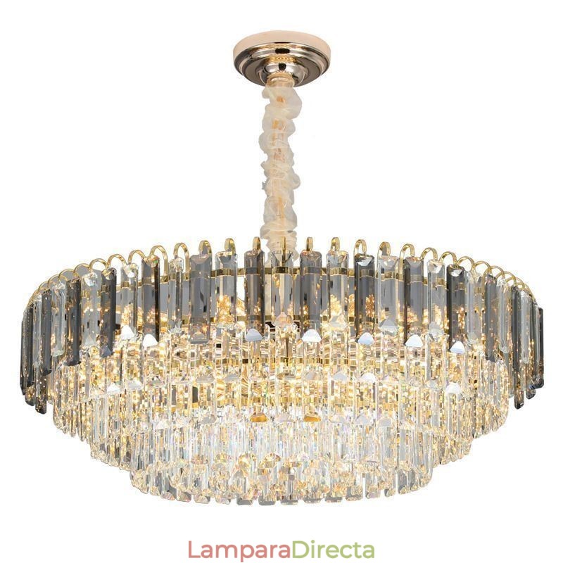 Lámpara colgante de cristal, iluminación de techo de lujo, 12 y 16 luces