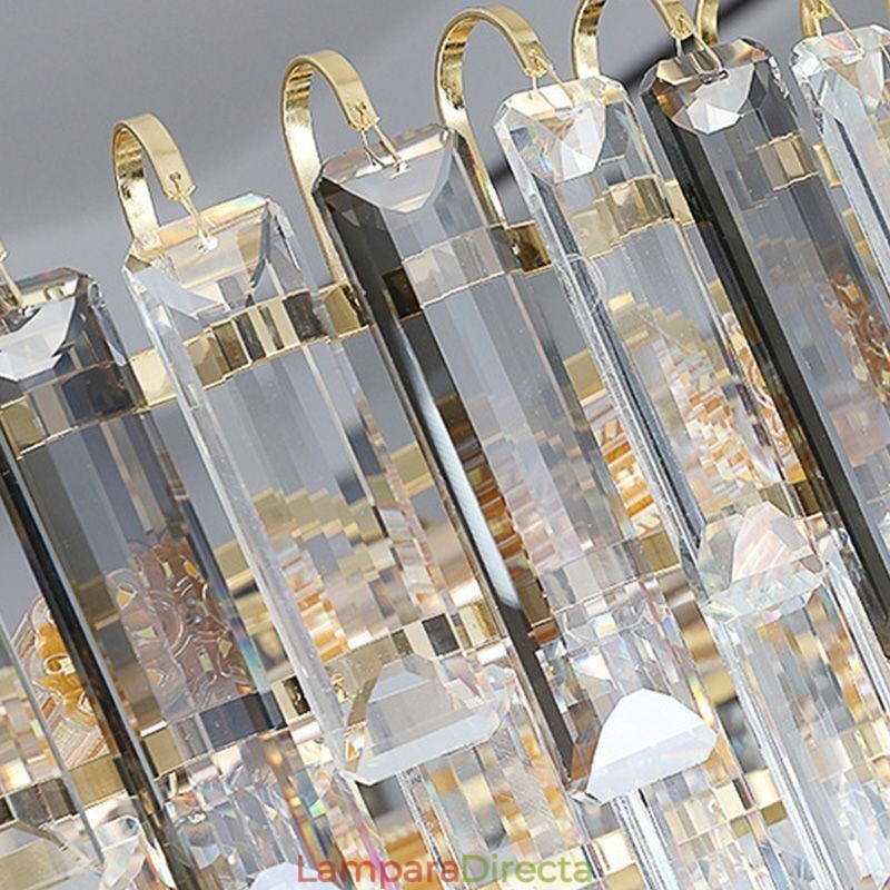 Lámpara colgante de cristal, iluminación de techo de lujo, 12 y 16 luces