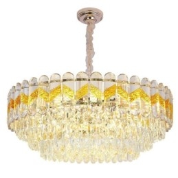 Lámpara colgante de lujo de cristal para techo, 9, 12 y 16 luces