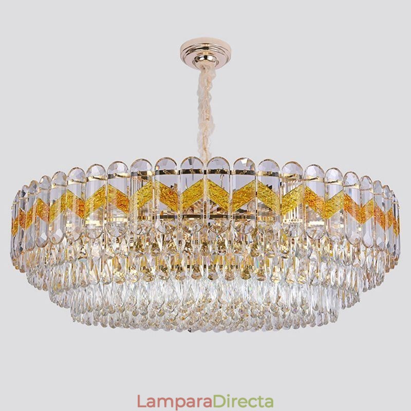 Lámpara colgante de lujo de cristal para techo, 9, 12 y 16 luces