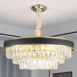 Lámpara colgante moderna de cristal para techo, 9, 12 y 16 luces