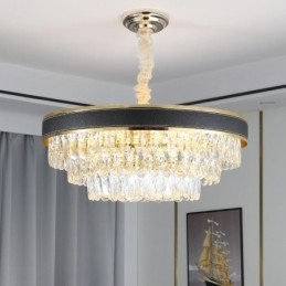 Lámpara colgante moderna de cristal para techo, 9, 12 y 16 luces