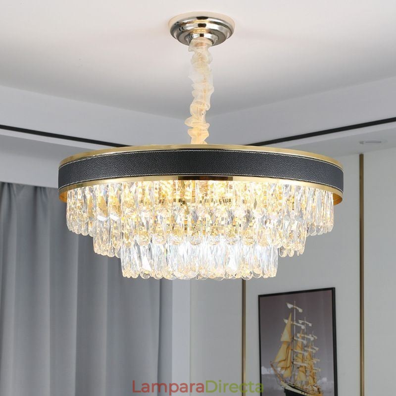 Lámpara colgante moderna de cristal para techo, 9, 12 y 16 luces