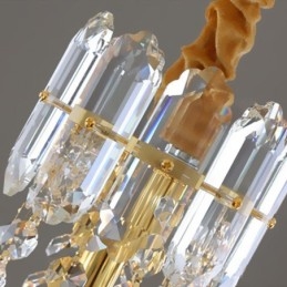 Lámpara colgante de cristal, lámpara colgante cónica.