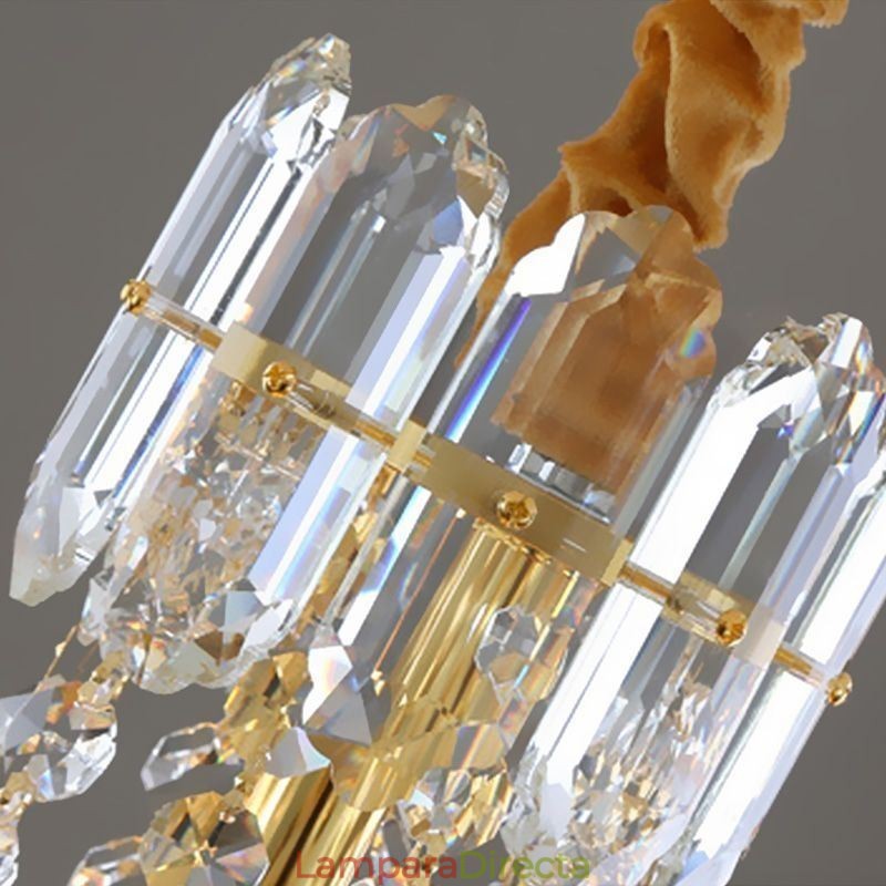 Lámpara colgante de cristal, lámpara colgante cónica.