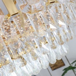 Lámpara colgante de cristal redonda para techo