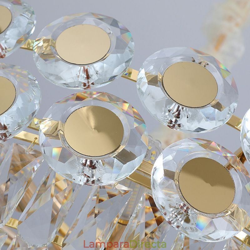Lámpara colgante de cristal moderna, accesorio de iluminación de techo