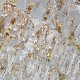 Lámpara colgante de cristal moderna, accesorio de iluminación de techo