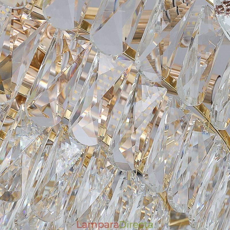Lámpara colgante de cristal moderna, accesorio de iluminación de techo