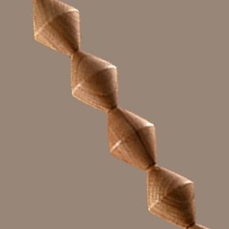 Lámpara de araña de bambú de madera de estilo mini clásico tradicional