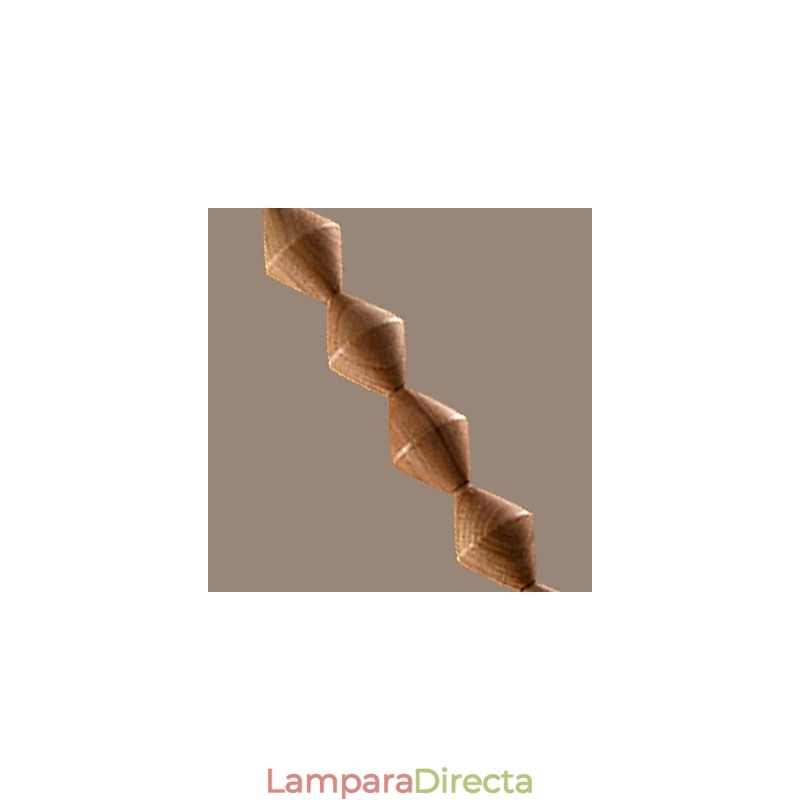 Lámpara de araña de bambú de madera de estilo mini clásico tradicional