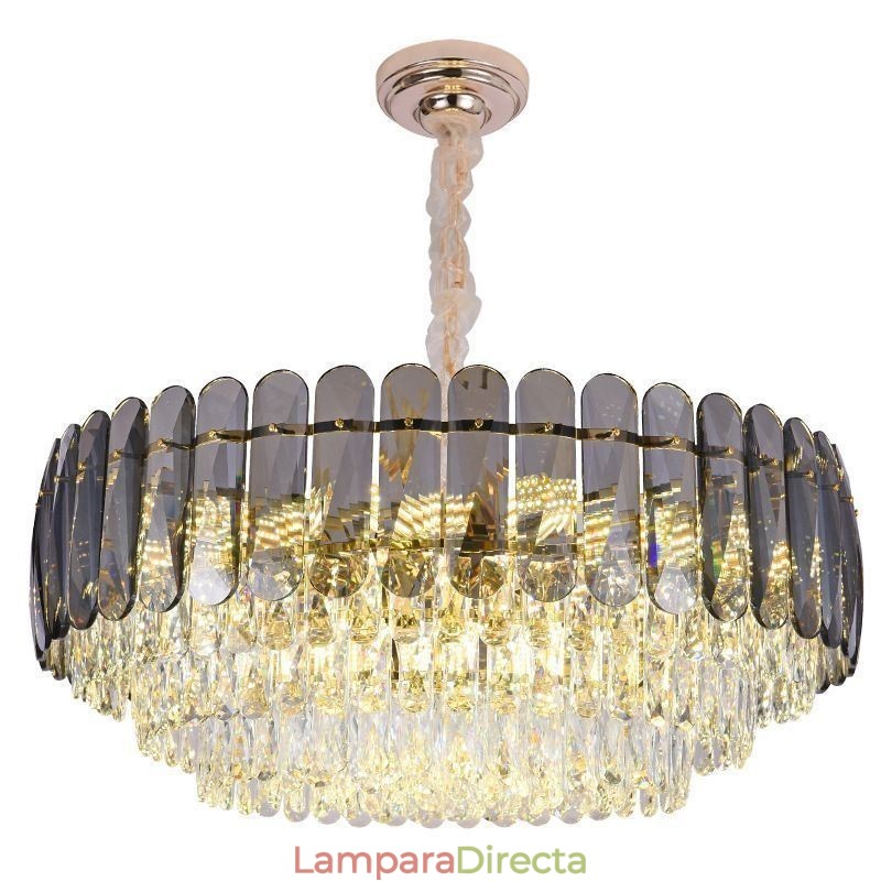 Lámpara de techo colgante de cristal