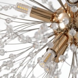 Lámpara colgante de diente de león de 8 luces con diseño de fuegos artificiales