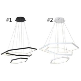 Lámpara colgante hexagonal moderna