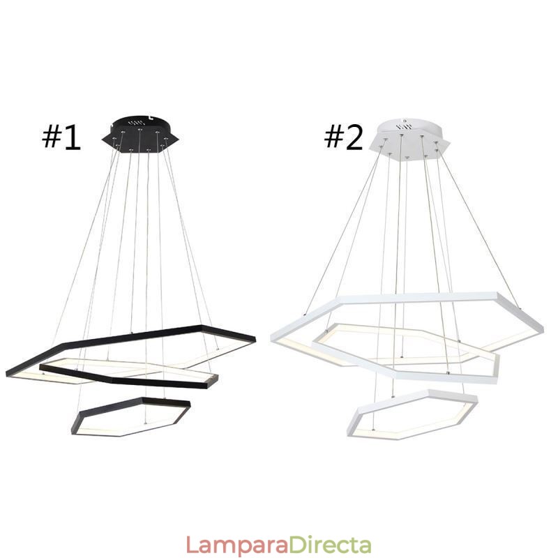 Lámpara colgante hexagonal moderna