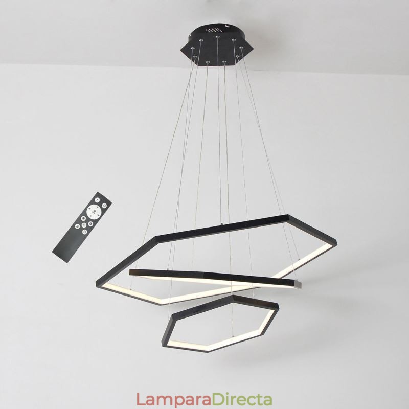 Lámpara colgante hexagonal moderna
