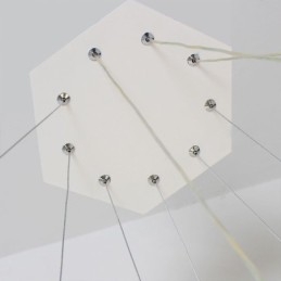 Lámpara colgante hexagonal moderna