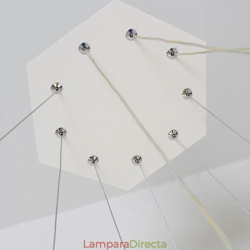 Lámpara colgante hexagonal moderna