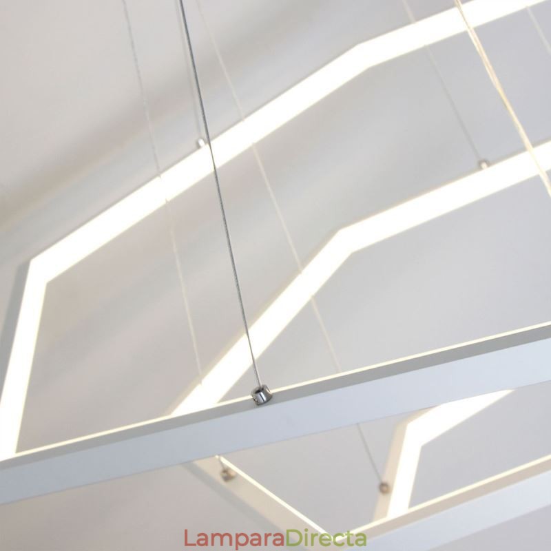 Lámpara colgante hexagonal moderna